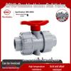 CPVC Double Union Ball Valve for Industrial Chemical and Water Supply, American Standard PVC-C Pipe Switch