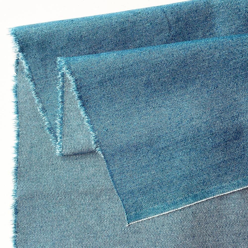 90x145cm Thin Denim Pure Cotton Fabric Solid Blue Handmade Needlework Material for Man Women Jacket Clothes Couture Accessories