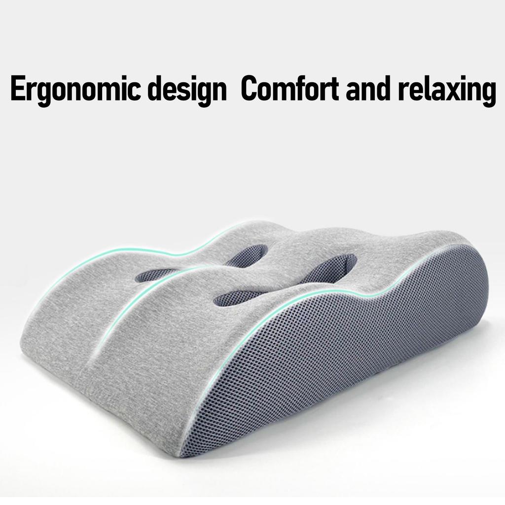 Leg Pillow Memory Foam Ergonomic Enhanced Comfort Removable Breathable Leg Elevation Pillow for Home Study Sleeping
