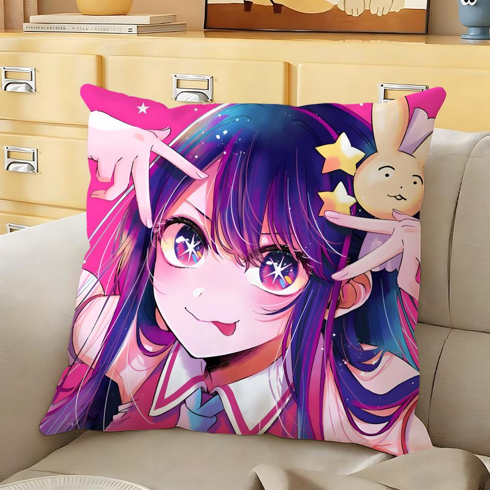 Anime OOshi no KKo Cushion Cover Soft Durable Reversible Pillow Cover Home  Car MultiScene Daily Comfort Pillowcase 30X30cm