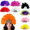 Brazilian Carnival Feather Headpiece Stage Performance Feather Headdress  Hawaiian Party Accessory