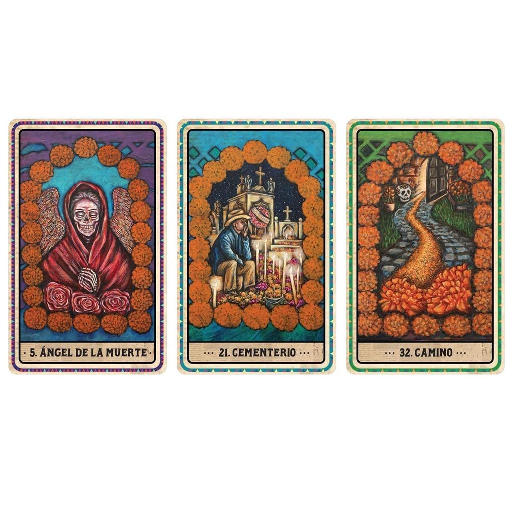 Karty Wyroczni Tarotowe Kancharo 44 Karty [Wyrocznia Día de los Muertos] Zawiera Japońską Podstawową Instrukcję Kart Wyroczni i Etui (Autentyczny)