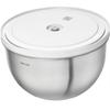 ZWILLING Fresh Save Vacuum Storage Large Stainless Airtight Bowl with Vacuum Storage Japanese Fresh Save & Bowl, (24cm), Steel. Large, Lid. Container.