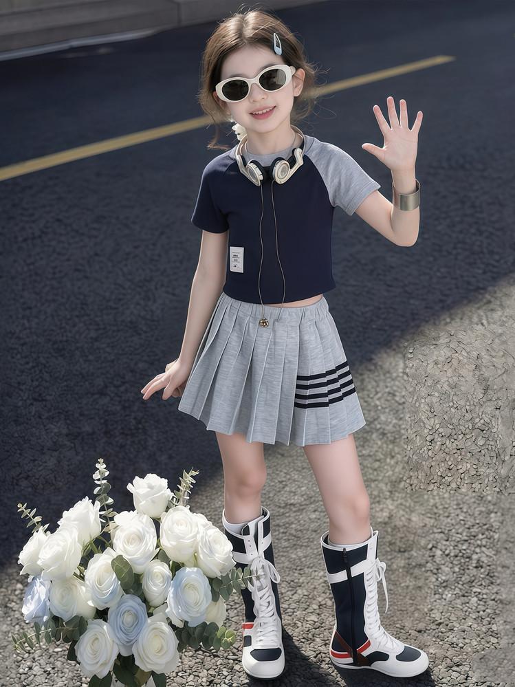 Girls' Sports Suit Summer Outfit