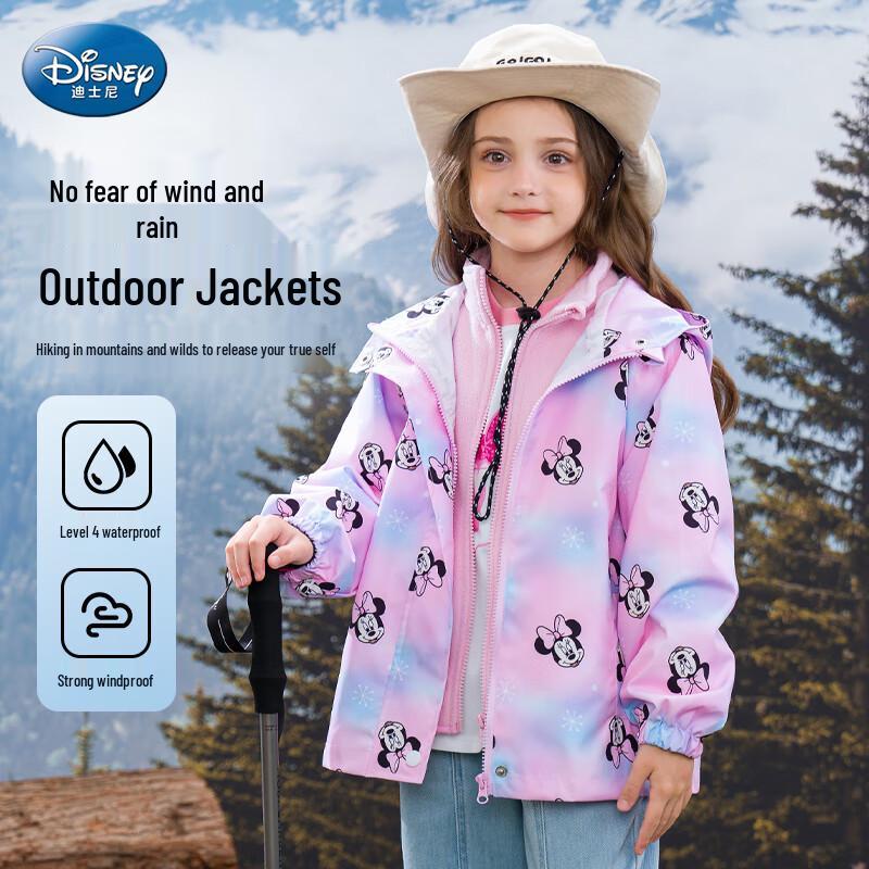 Disney Girls  3-in-1 Windproof Waterproof Jacket 120