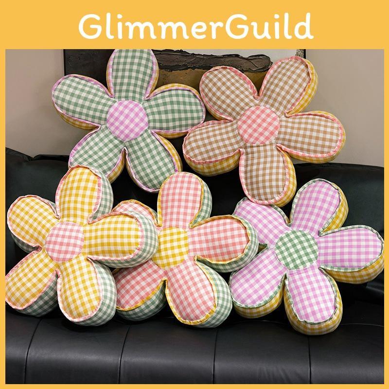 Thickening Flower Pattern Office Seat Cushion Supportive Floor Mat Living Room