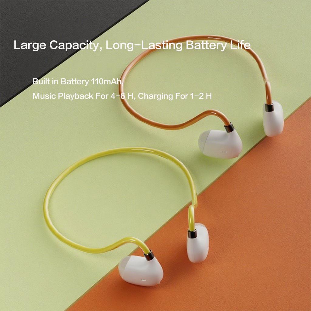 Waterproof Glowing Wireless Sport Headphone Air Conduction HiFi Stereo Music Headset With HD Microphone Low Latency Transmission