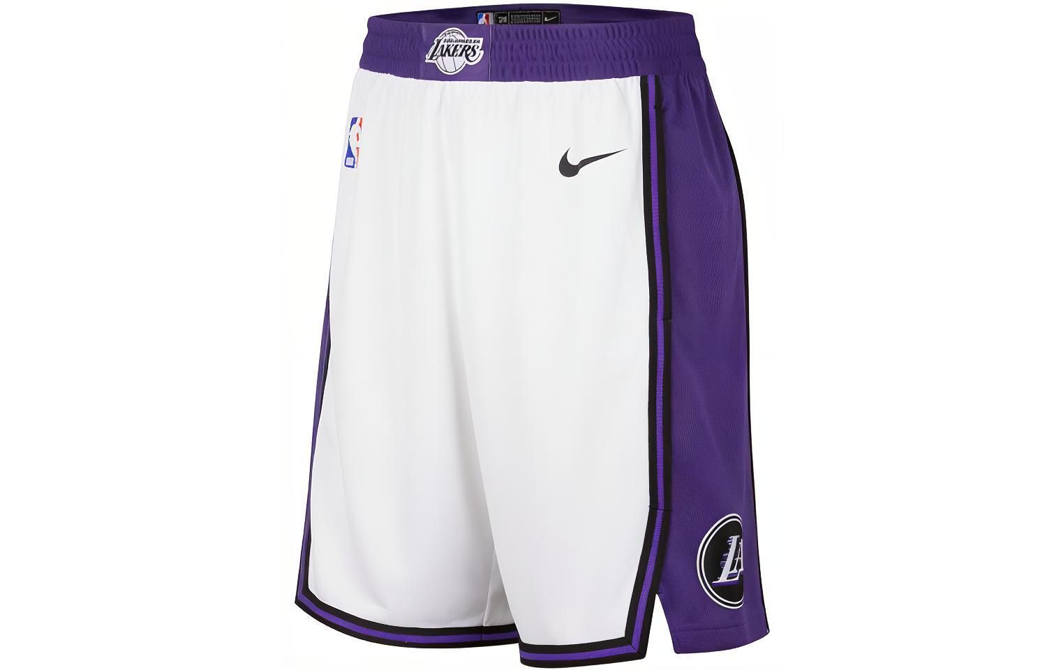 Nike Dri Fit NBA Jersey Sports Shorts Men s White Moderate DO9661-100 S