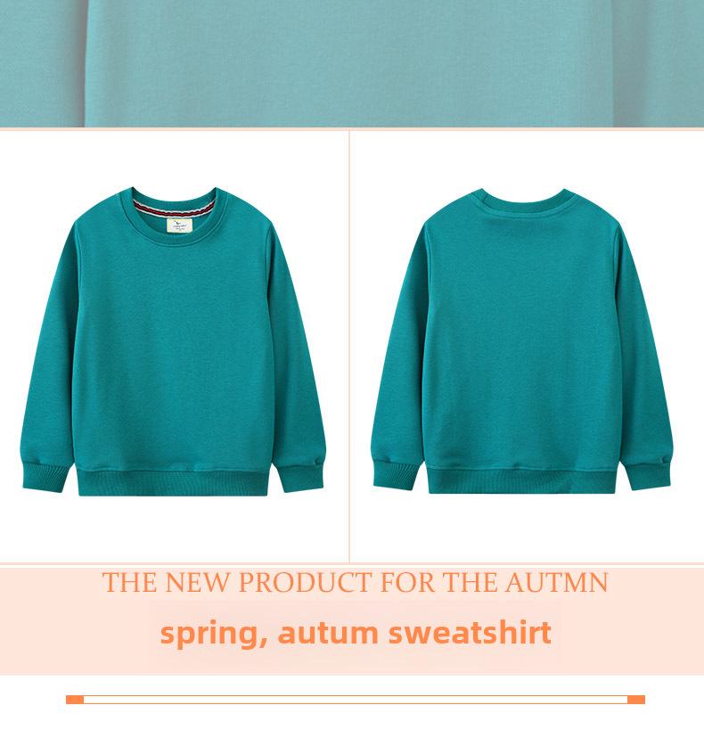 Hanorac cu mânecă lungă pentru copii de toamnă 2024 - Pulovere cu gât rotund pentru băieți și fete