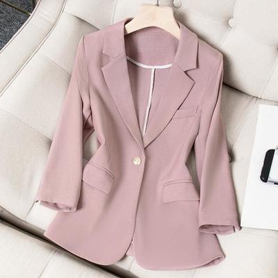 Fashionable Slim Fit Seven-Quarter Sleeve Suit Jacket for Women, New Design and Thin Fabric for Summer