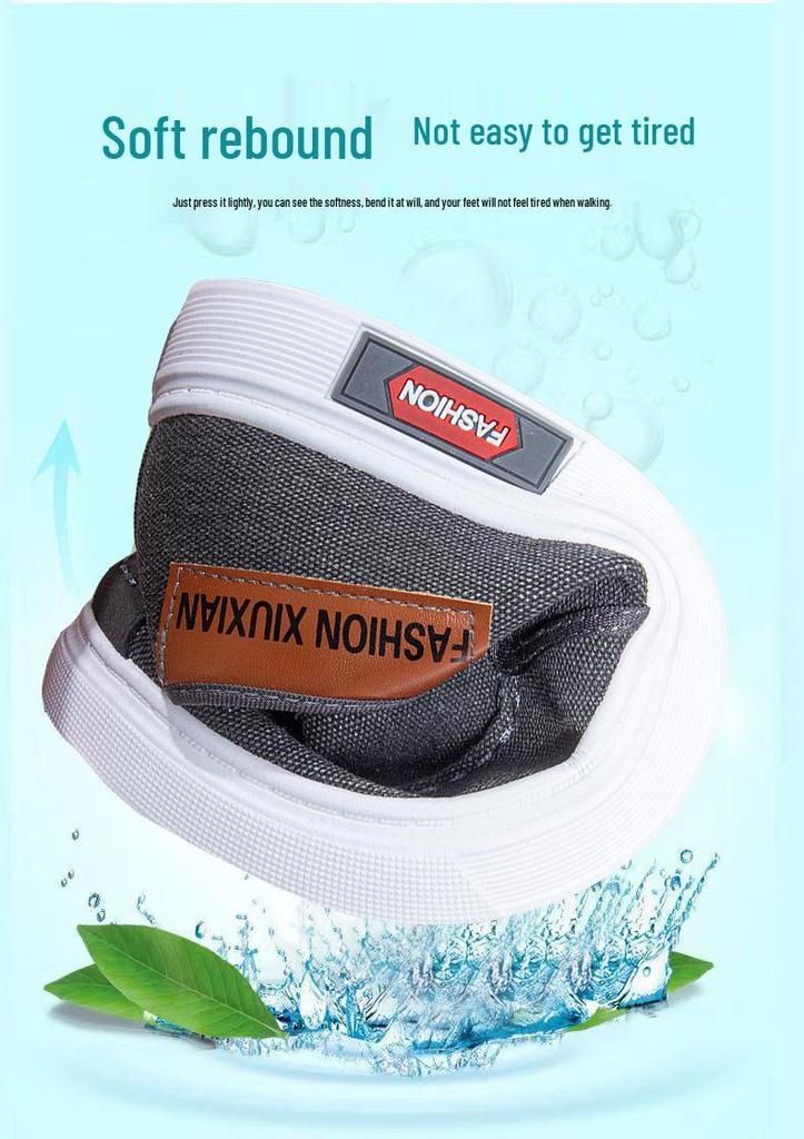 Men's Summer Breathable Slip-On Canvas Shoes - Trendy Casual Board Shoes