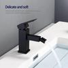 Brushed Gold Bidet Faucet Bathroom Sink Tap 360 Swivel Round Nozzle Square Hot And Cold Mixer Deck Mounted