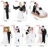 Elegant Engagement Decor Wedding Decoration Birthday Anniversary Figurine Gift Cake Topper Bride&Groom Synthetic Resin Couple