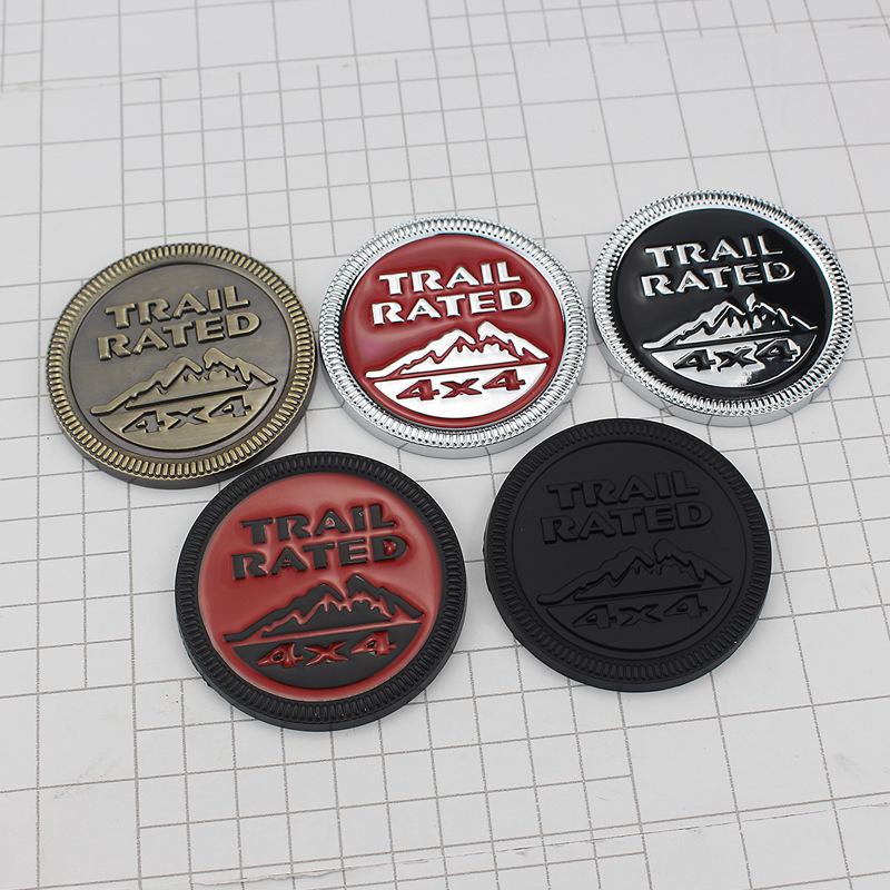 Jeep Off-road Compass Wrangler 4X4 Snow Mountain Metal Emblem Sticker