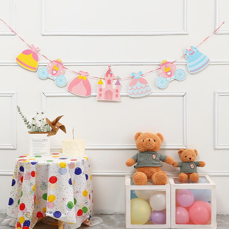 Dekoration für die erste Geburtstagsparty: Geburtstagsbanner für Jungen und Mädchen