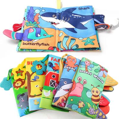 Source 0-3 Years Old Infant Early Education Tail Cloth Book With Toothpaste Can Not Be Torn Animal Tail Cloth Book Toy