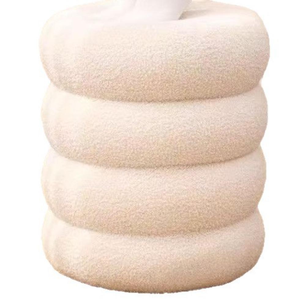 Cream Style Household Small Stool Home Furniture Round Stool Minimalist Low Stool Home