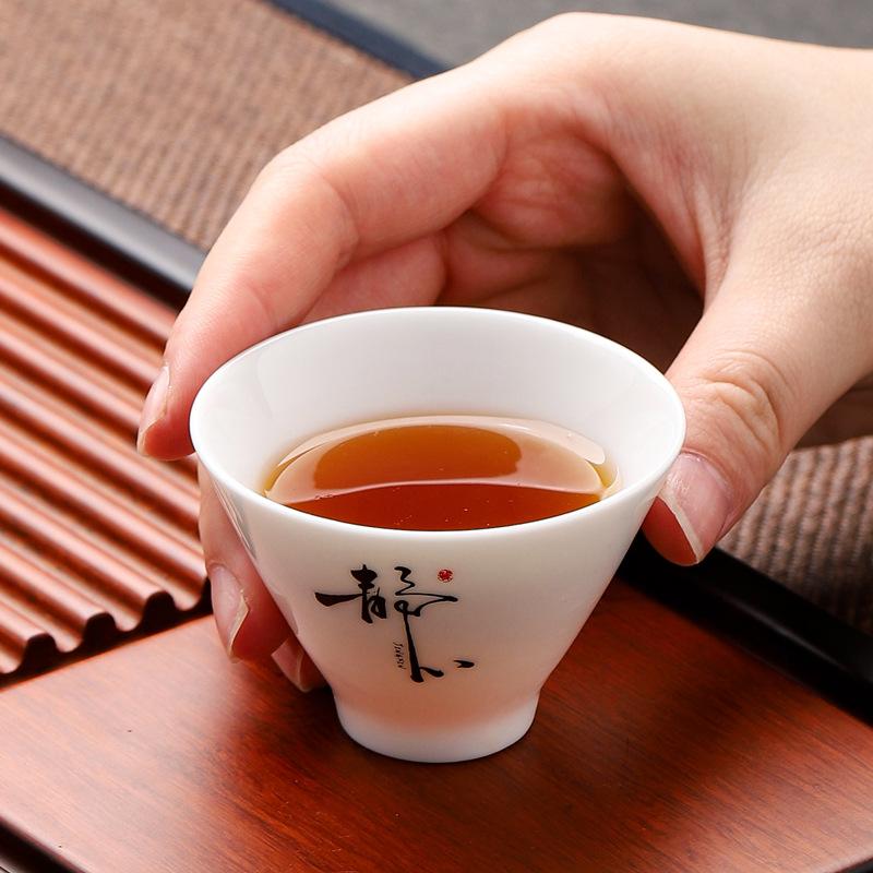 Kung Fu Ceramics Tea Cup Travel Meditation Cup Portable Personal Single Cup Tea Chinese House Drinking Teaware Accessories New