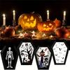 A95I-Halloween Party Decor Supplies Trick Or Treat Halloween Food Serving Trays Horror Coffin Snack Cookie Gift Boxes