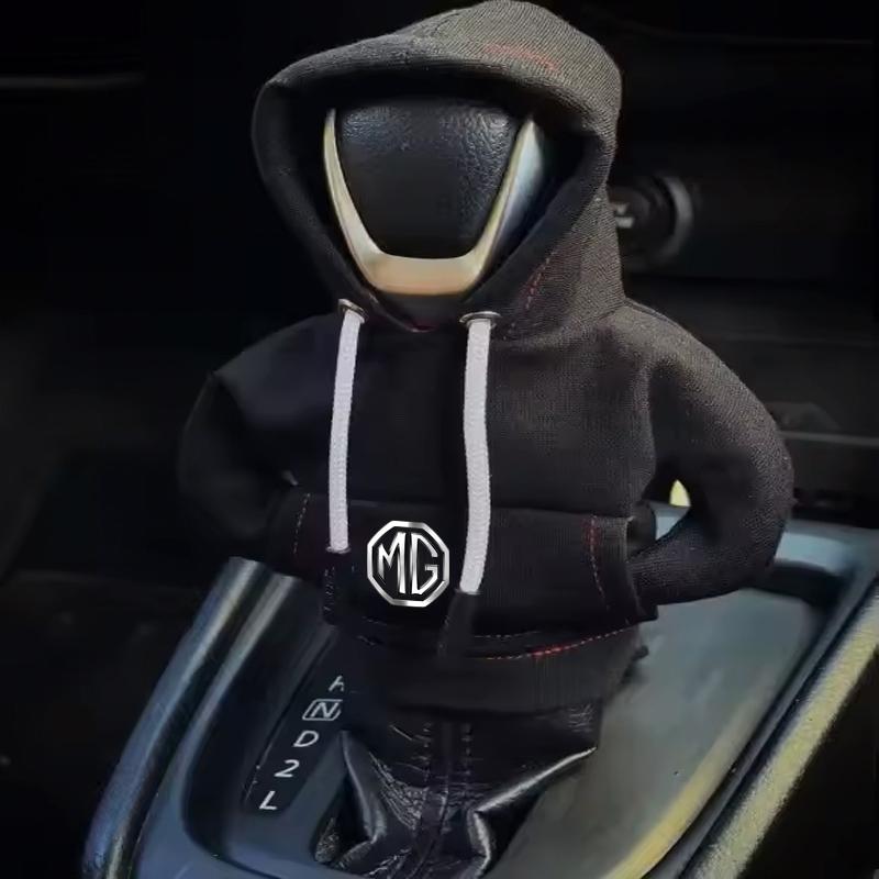 Car Logo Knob Cover Manual Handle Gear Mat Gear Shifting Hoodie For MG HS 2022 ZST ZS MG3 MG5 MG6 MG7 GT GS Hector ZX EZS EHS MG qnw1