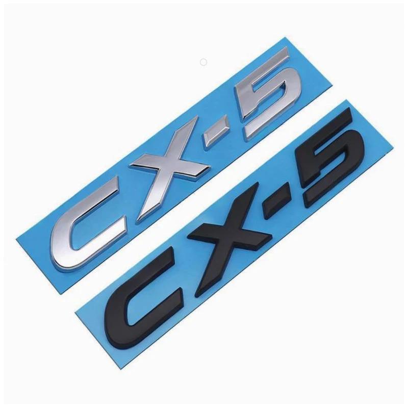 19X3.1CM for Mazda CX5 CX-5 3D Refitting Decals ABS Car Tail Letters Emblem Trunk Badge Stickers Decoration Accessories qhtnw11