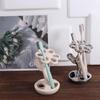 Space Saving Toothpaste Stand 6 Slots Tooth Brush Storage Racks Makeup Brush Shelf Cosmetics