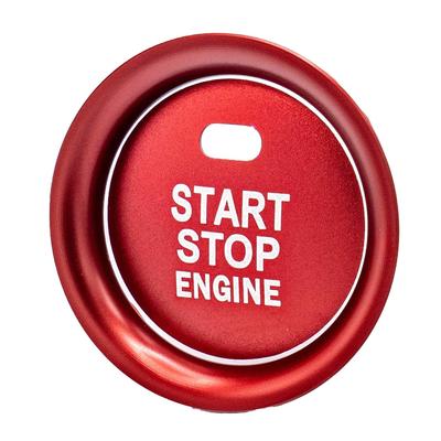 SKYBELL Krycí kroužek tlačítka startéru motoru, sada 2 kusů, pro Mazda CX-3, Cx-4, Cx-5, Atenza, atd.. (Červené)