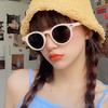 Fashion Round Sunglasses Unisex Vintage Small Frame Shades Glasses Men Women Outdoor UV protection Rice Nail Green Eyeglasses