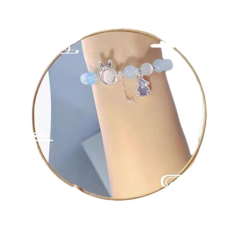 Opal Rabbit Bracelet Ins Niche Design 2025 New Natal Year High-value Bracelet