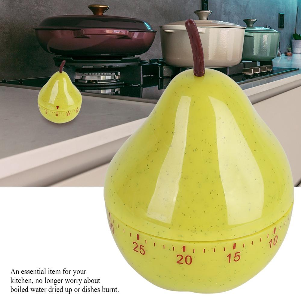 Timer a forma di pera Cartone Animato Mini Timer Conto alla Rovescia Fornitura da Cucina Sveglie Cottura