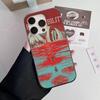Popular Game Anime M-Mouthwashing For IPhone 17 16 15 Plus Pro Max 12 14 Plus 11 13 Wave Corrugated Stripe Funda Phone Cover