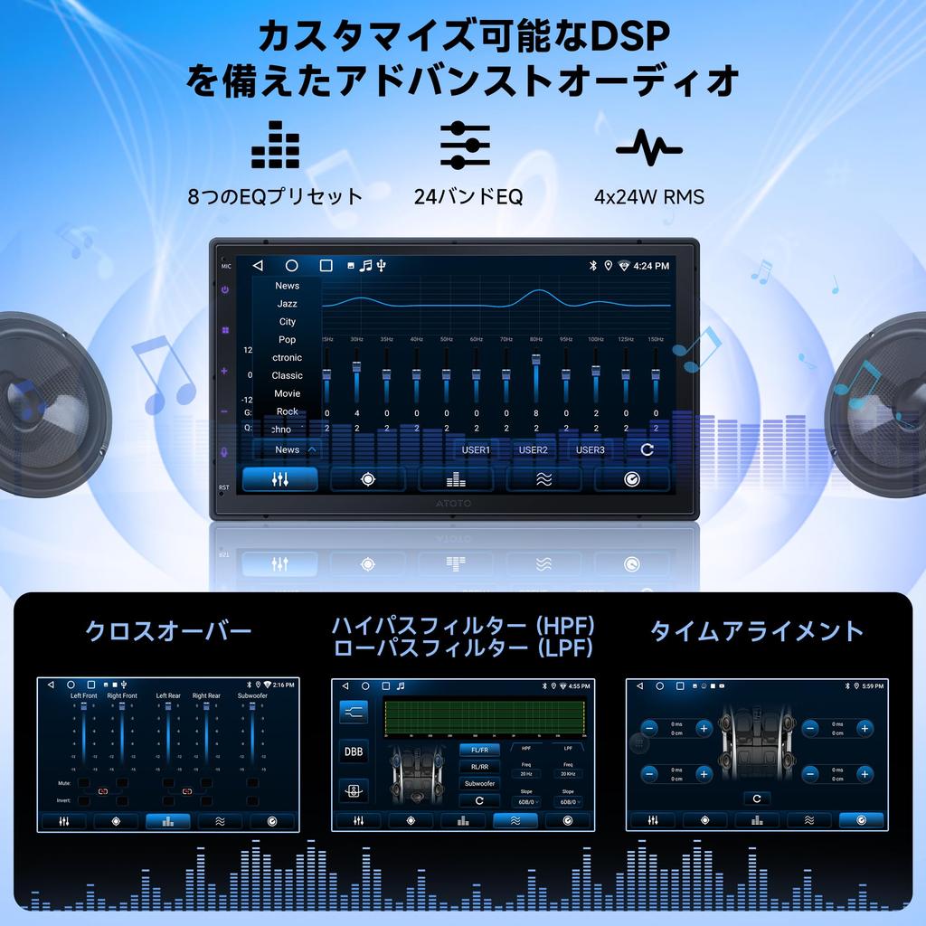 ATOTOEXCEL Android Display 2DIN Android Navigation 7 OBD2 Wireless Carplay Android Approval Audio, inch, In-Vehicle Diagnostics, & Auto, Wi-Fi/BT/USB,