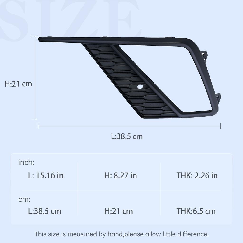 For Seat Ibiza 2018 2019 2020 2021 2022 Fog Lamp Grill Front Bumper Lower Fog Grille Cover Trim 6F0853665A 6F0853666A