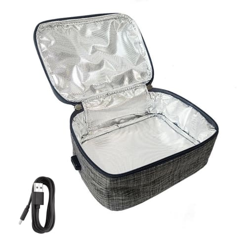 Hongmidy Portable Insulated Lunch Bag with Built-in USB Heater, Electric Food Warmer, USB Heating Function, Insulated Lunch Bag, Bottle Warmer, Milk W