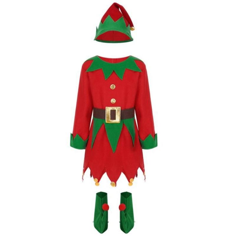 Kostüm Kostüm Herren Damen Weihnachtself Kostüm Elfenhut mit Ohren