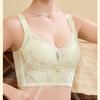 Adjustable Bra for Summer Thin Underwear with Gathered Upper Support To Prevent Sagging and Fishbone Design Without Steel Rings