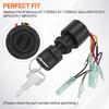 Boat Ignition Key Switch Fittings For Mercury Outboard Motors 3 Pos 87-17009A5 Engine Ignition Key Switch Replacement Boat Parts