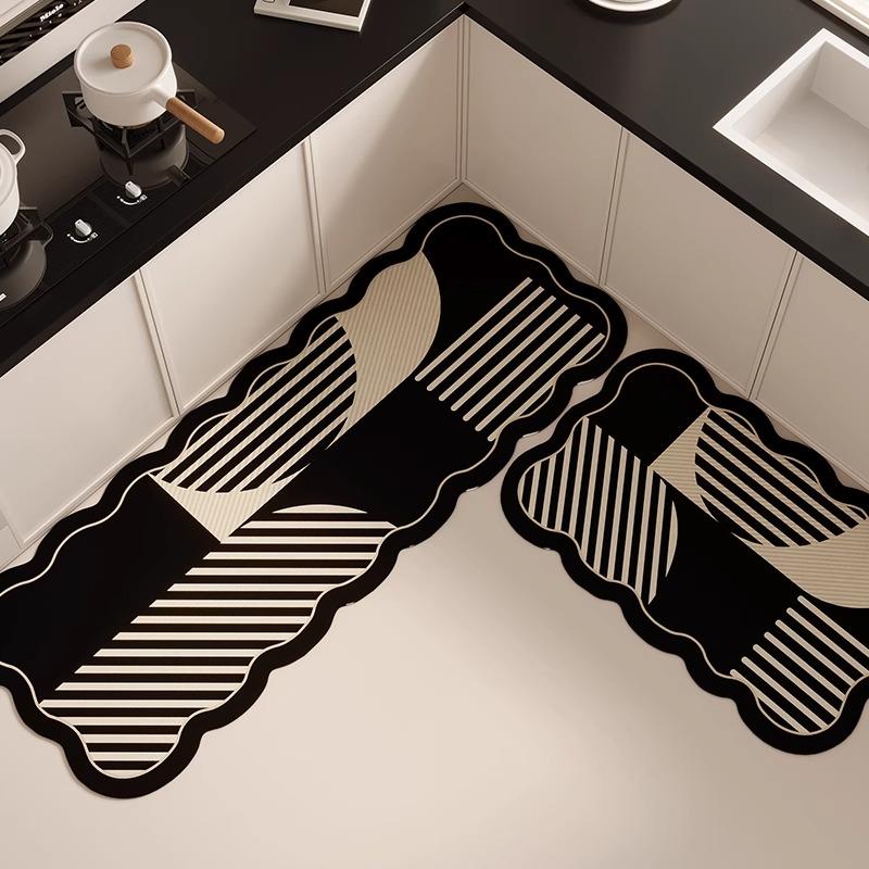 Non-slip Kitchen Floor Mat Diatom Mud Water and Oil Absorbing Rugs Home Decoration Absorbent Bathroom Anti-slip Bath Mat