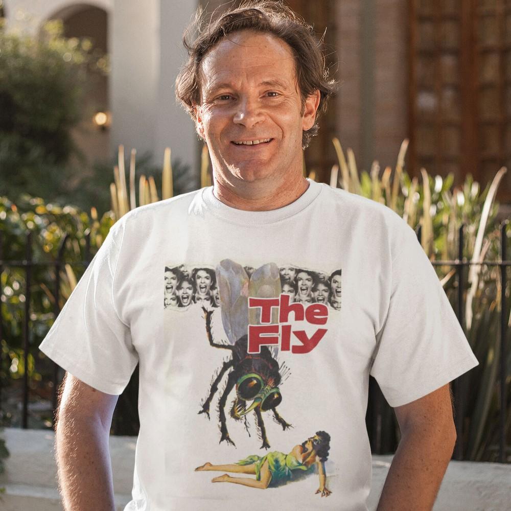 The Fly T-shirt Original Movie Design Adult Regular Fit White Graphic Tee Unisex T-Shirt M