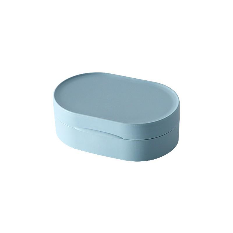 Compact Waterproof Soap Box with Lid – Track Shape Storage Container