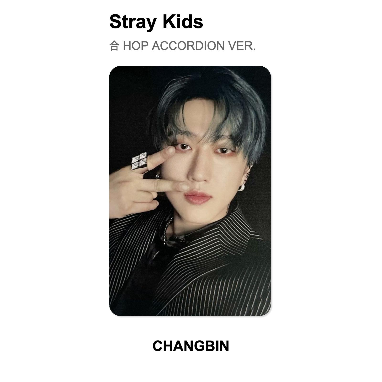 Stray Kids HOP АККОРДЕОННАЯ ВЕРСИЯ. Официальная фотокарта CHANGBIN 02