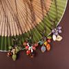 Handmade Ceramic Leaf Necklace Unique Designs Portable Jewelry With Adjustable Chain for Trendy Women Casual Wear