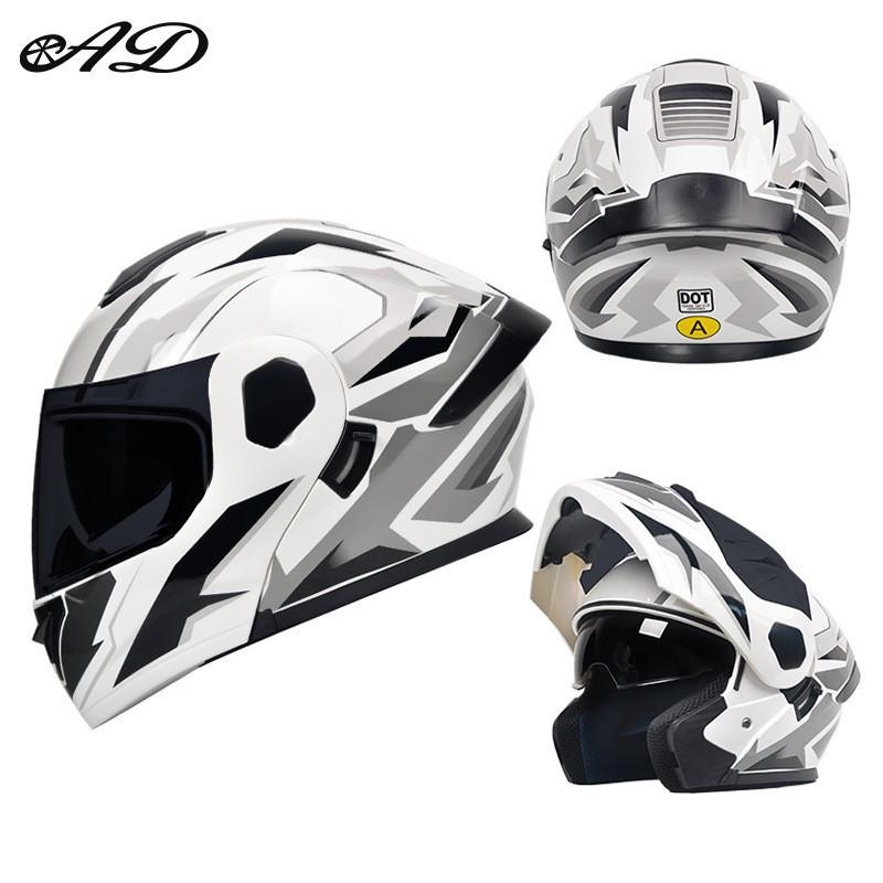 DOT Certified Motorcycle Helmet Uncovering Four-season Universal Men Women's Riding Safety Hat