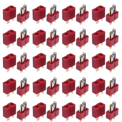 Boladge 20 Pairs T-Type Connector Plug Male and Female Adapter for RC Lipo