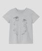 Taibseobiseu Cry Eyes Stripe Short Sleeve Top [Gray]