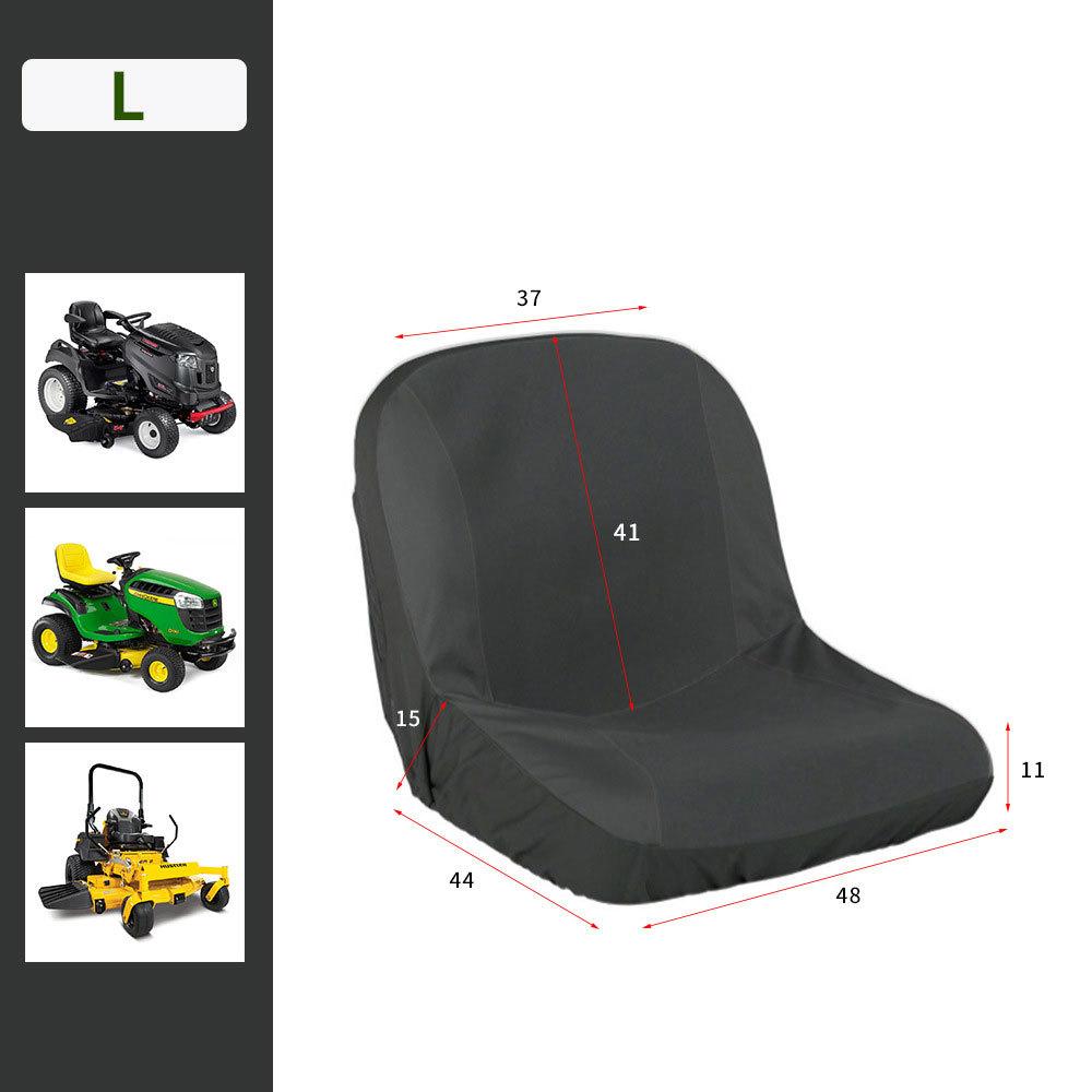 Universal Riding Lawn Mower Seat Cover 600D Oxford Cloth Waterproof Tractor Outdoor Seat Cover With Rear Storage Bag Accessories