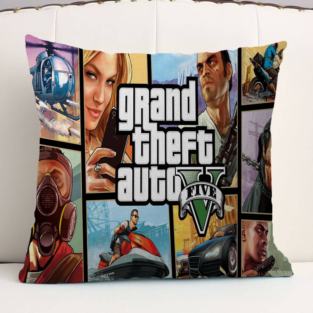 G-GTA Grand Theft Auto Pillowcases Home Bedding Decorative Pillow Cover Wedding Super Soft Pillow Case