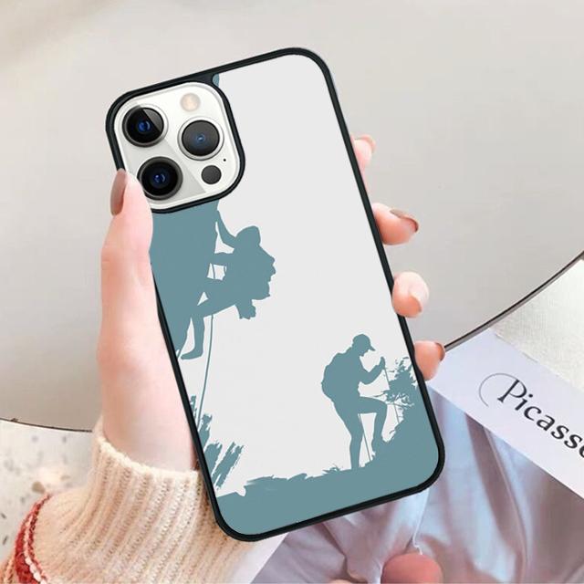 Mountain Climbing Phone Case for iPhone 17 Air 16 15 14 12 13 PLUS 11 PRO MAX Back Cover Fundas Shell