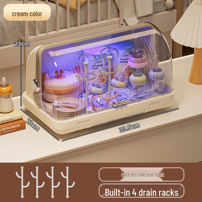 Flaschen- & Geschirrsterilisator-Aufbewahrungsständer mit staubdichter Abdeckung