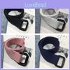 Stylish Pink Canvas Belt For Women With Double Ring Buckle In Minimalist Design